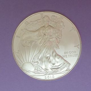 2010 Fine Silver.  999 American Usa Liberty Eagle 1 Ounce Silver Dollar Coin photo