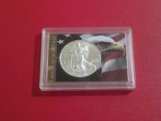 Uncirculated 2011 American Silver Eagle.  999 Fine Silver Coin With Case photo