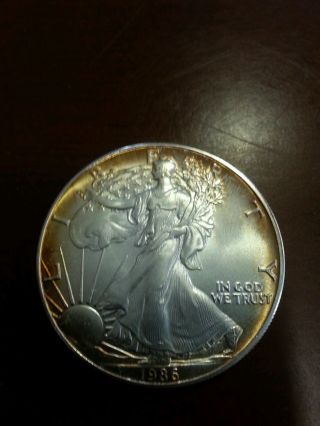 1986 Us Eagle Silver American Eagle 1 Oz Coin photo