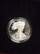 2008 - W American Eagle 1 Ounce.  999 Fine Silver Proof Coin & Silver photo 2