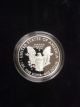 2008 - W American Eagle 1 Ounce.  999 Fine Silver Proof Coin & Silver photo 3