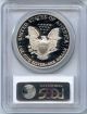 2000 - P Proof Silver American Eagle Pcgs Pr70dcam 1 Oz.  999 Fine Silver Hucky Silver photo 3