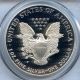 1999 - P Proof Silver American Eagle Pcgs Pr70dcam 1 Oz.  999 Fine Silver Hucky Silver photo 2