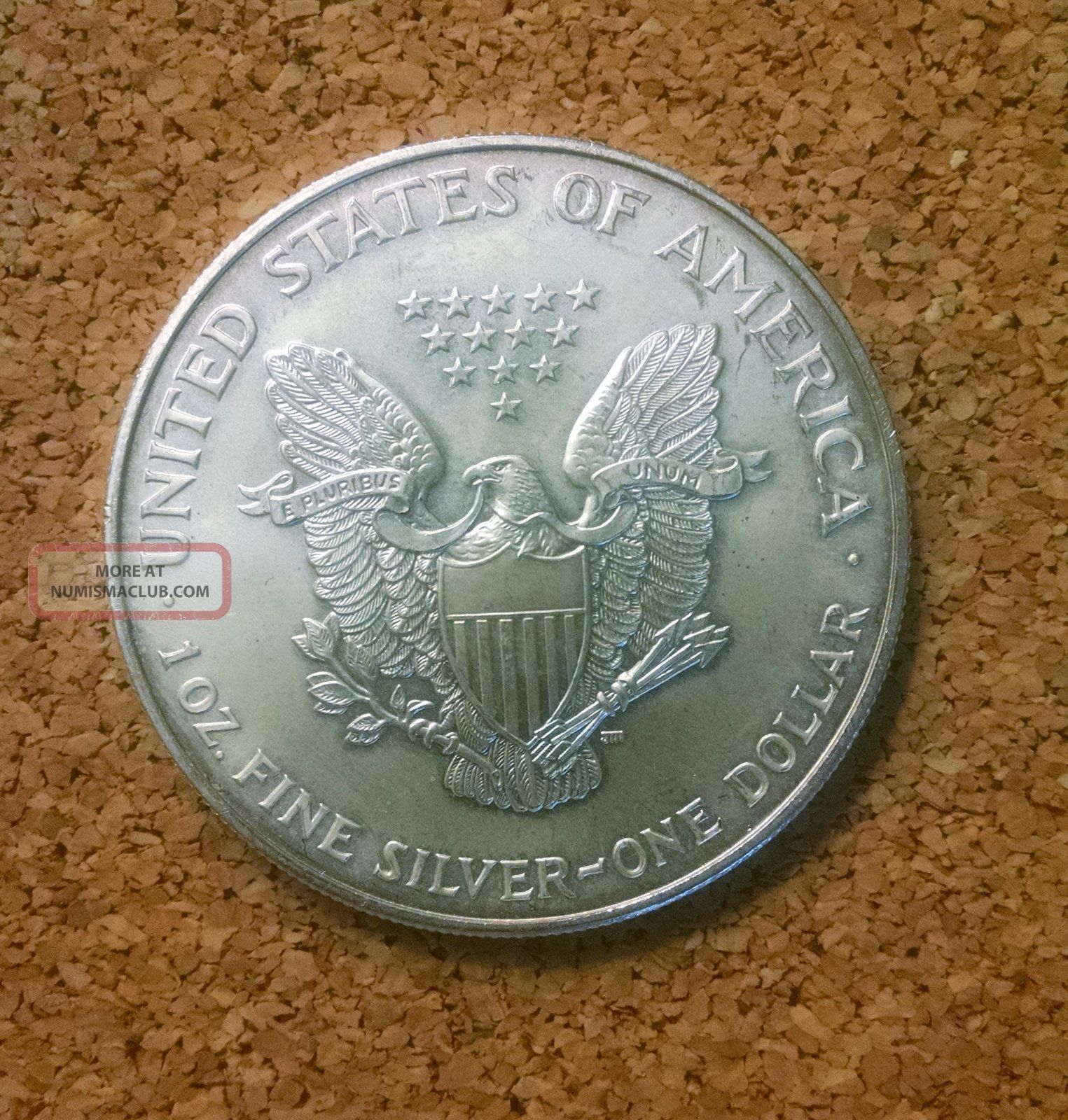 1996 Silver Eagle 1 Oz Silver Dollar In State 1996 Silver Eagle 1 Oz Silver Dollar In State