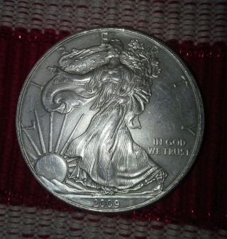 2009 Unc.  American Eagle Silver Dollar $1 Bullion Coin photo