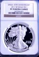 2011 W Pf 70 Ngc 25th Anniversary Gold Label American Silver Eagle Proof Perfect Silver photo 2