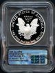 2005 - W Proof American Silver Eagle First Day Of Issue Icg Pr - 70dcam Silver photo 1