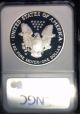 2005 W Us $1 Silver Eagle Proof Ngc Pf 69 Ultra Cameo Silver photo 1