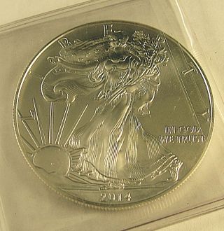 2014 American Eagle 1 Oz.  999 Fine Silver One Dollar Coin Walking Lady Coin $1 photo