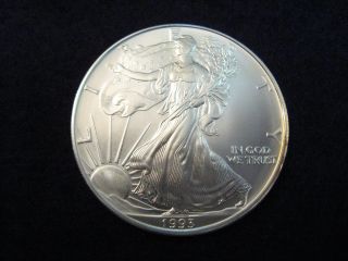 1993 American Eagle 1oz.  Fine Silver One Dollar Bullion Coin photo