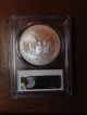 2011 25th.  Anniversary Burnised Silver Eagle Pcgs Ms70 First Strike Silver photo 1