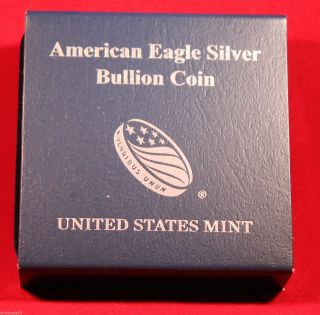 2013 American Silver Eagle Coin 1 Oz.  999 Silver W/ U.  S.  Gift Box photo