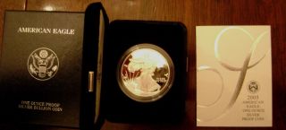 2005 W Silver Proof American Eagle Box Us Coin One 1 Ounce Oz West Point photo