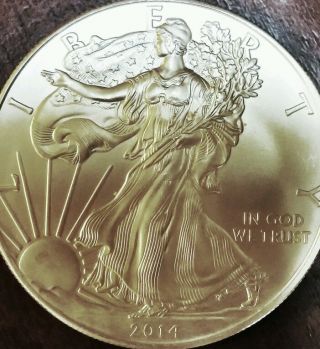 2014 American Silver Eagle Bu 1 Ounce photo