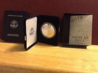 2000 - P 1 Oz Proof Silver American Eagle (w/box &) photo