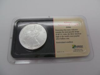 2006 American Eagle Silver Coin 1 Oz.  Fine Silver 90448 - 3 photo