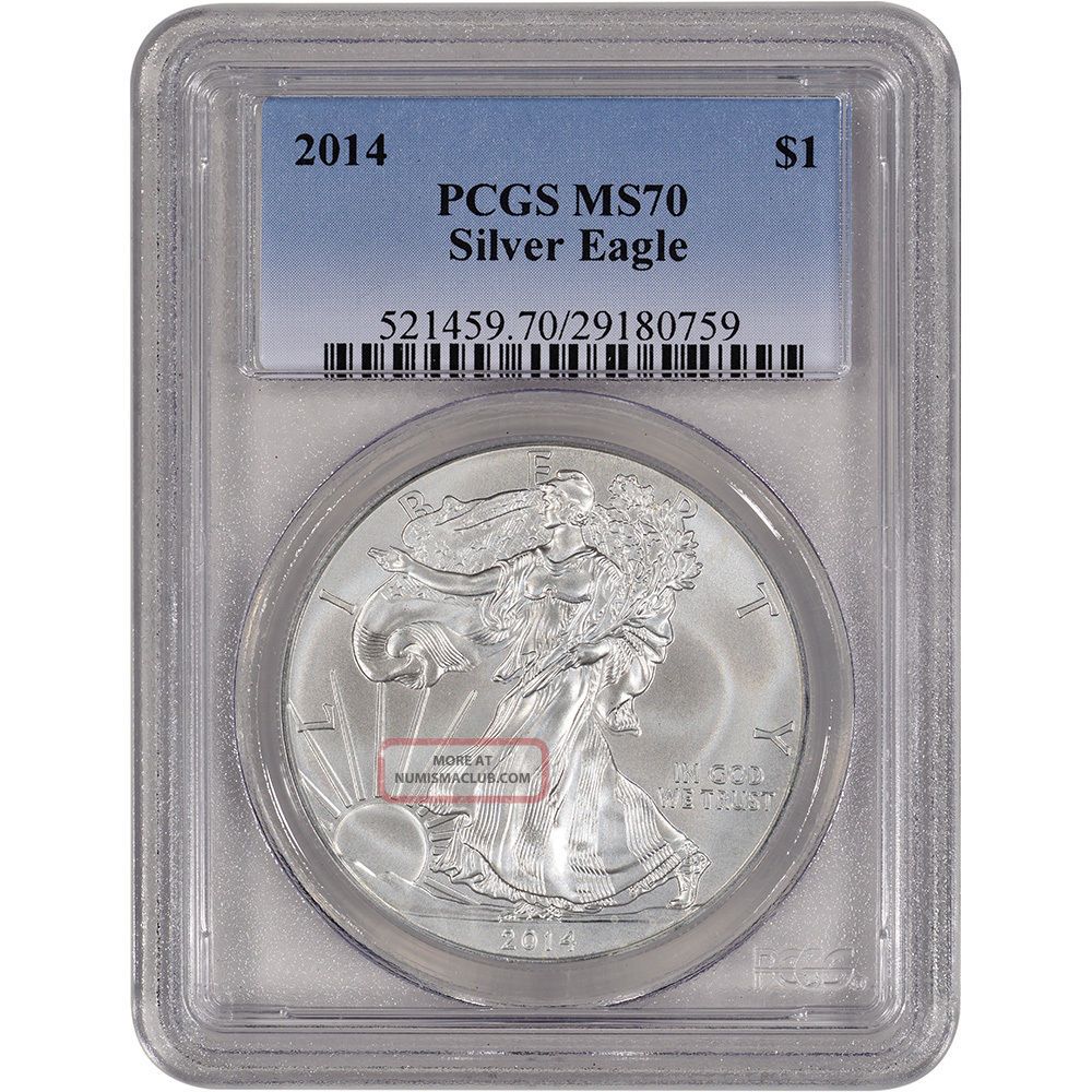 2014 American Silver Eagle Pcgs Ms70