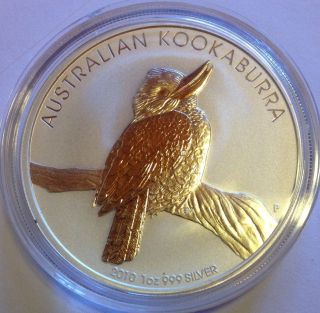 2010 Australian Kookaburra 1 Oz 999 Silver Coin photo