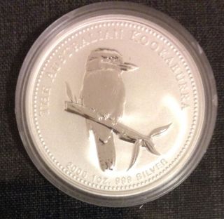 2005 Australian Kookaburra 1 Oz 999 Silver Coin photo