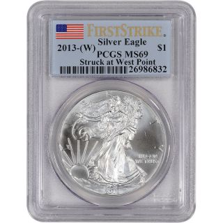 2013 - (s) American Silver Eagle - Pcgs Ms69 - First Strike photo