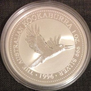 1996 Australian Kookaburra 1 Oz 999 Silver Coin photo