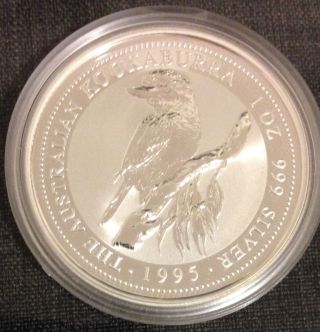 1995 Australian Kookaburra 1 Oz 999 Silver Coin photo