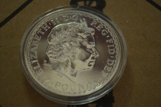 2009 Silver Britannia 1 Troy Ounce - £2 Uncertified photo