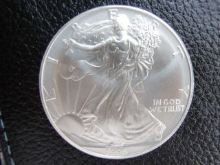1995 Pristine Uncirculated American Eagle Silver Dollar photo