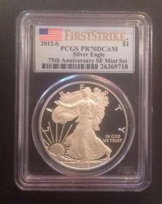 2012 Silver Eagle First Strike Proof 70 photo