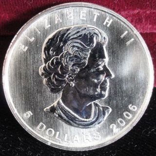 2006 Canada $5 Silver Maple Leaf Bullion Coin photo