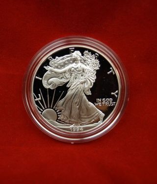 1994 - P American Eagle Silver Dollar Proof,  99.  9 Pure Silver Coin - Key Date photo