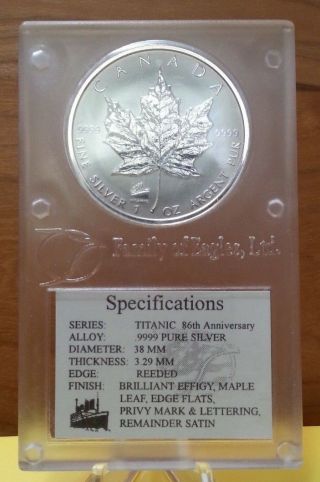 1998 Canada Silver Maple Leaf 