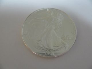 1994 Silver Eagle Dollar 1oz Us Bullion Coin American photo