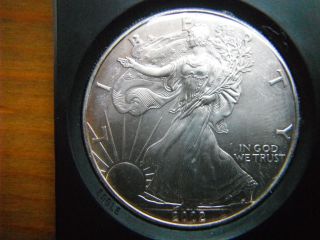2002 American Silver Eagle.  1oz Silver Eagle.  Great As Christmas Gift.  14 photo