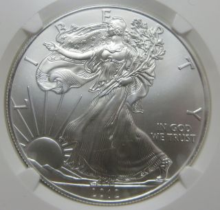 2012 American Silver Eagle Early Release Ngc Ms69 photo