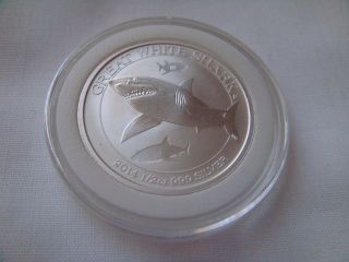 2014 Silver Coin 1/2 Troy Ounce Australia Great White Shark - Perth photo