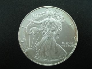 1996 Unc.  American Eagle Silver Dollar $1 Coin Silver Bullion photo