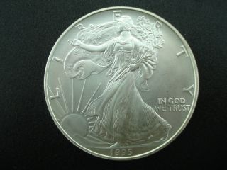 1995 Unc.  American Eagle Silver Dollar $1 Coin Silver Bullion photo