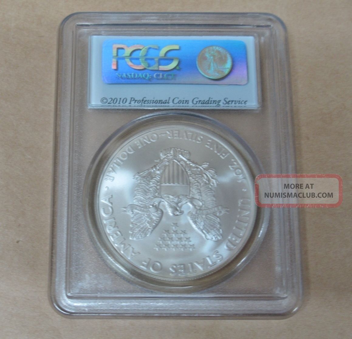 2010 Silver Eagle 1 Ms70 Coin