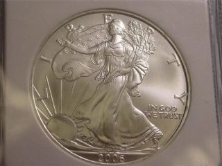 2006 Ngc Ms69 Silver 1oz Eagle Dollar - 1 Of 50,  000 Struck - Id Y283 photo