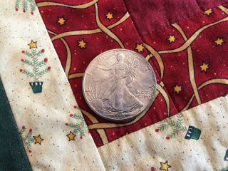 1989 American Silver Eagle Coin.  1oz. photo