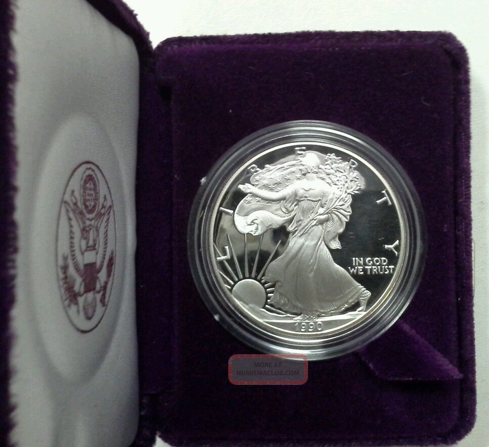 1990 American Eagle One Ounce Proof Silver Coin 1990-american-eagle-one-ounce-proof-silver-coin