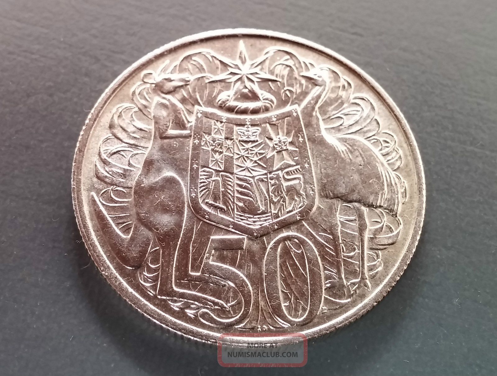 1966 Australia Round 50c Silver (80) Coin
