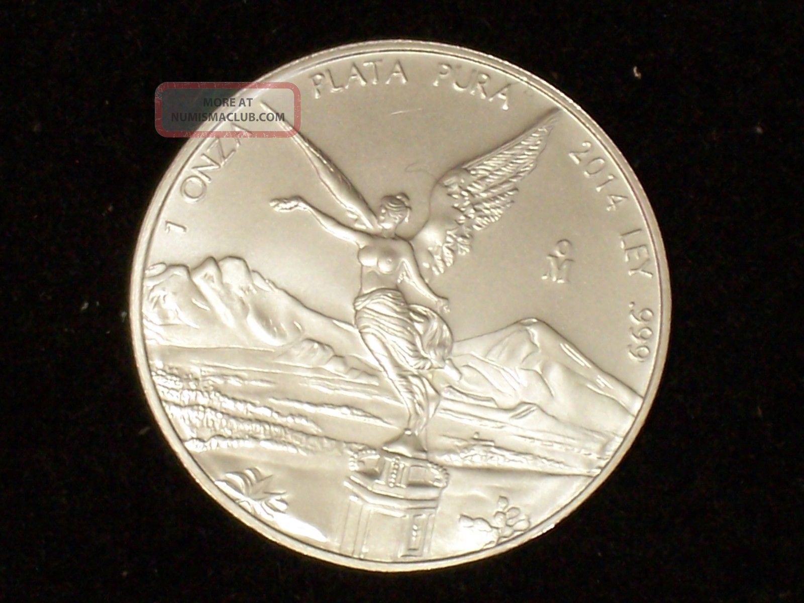 2014 1 Oz Silver 1 Onza Plata Pura -. 999 Silver Libertad Onza Mexican