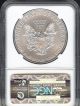 2012 (w) Silver Eagle Struck At West Point Ngc Ms70 (brown Label) Silver photo 1