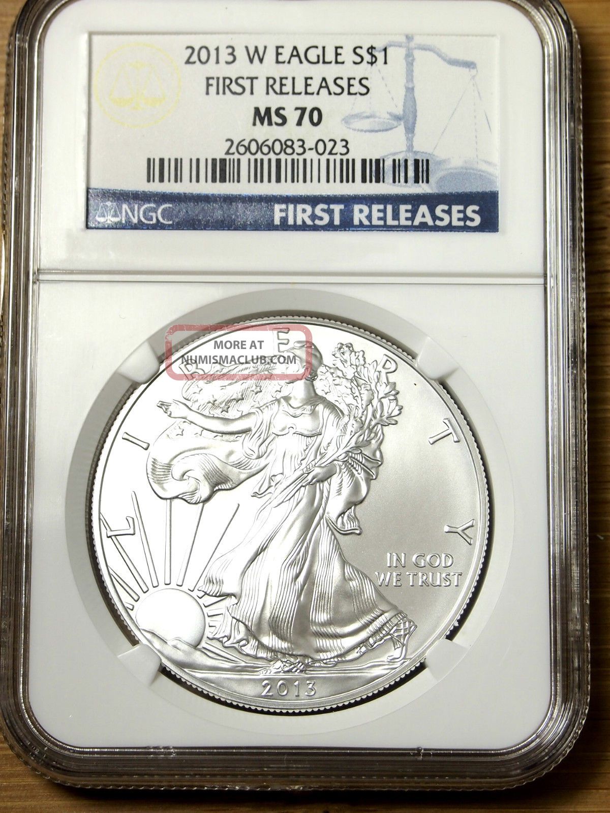 2013 W Ngc Ms70 Silver Eagle " Burnished " West Point " First Releases