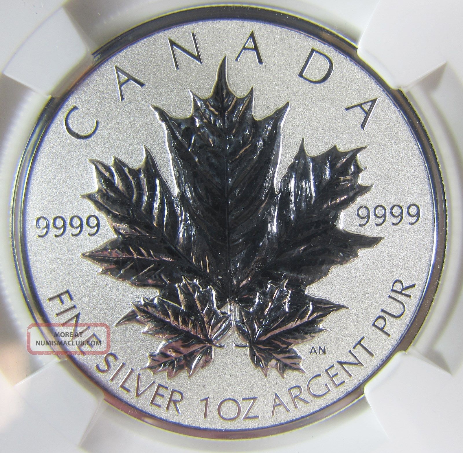 2013 Canada $5 25th Anniversary Reverse Proof Maple Leaf 1 Oz Silver