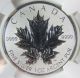 2013 Canada $5 25th Anniversary Reverse Proof Maple Leaf 1 Oz Silver Coin Pf 70 Silver photo 2