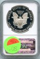 2002 - W Ngc Pf 69 Ultra Cameo American Eagle Silver Dollar Proof Coin - Kw196 Silver photo 1