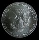 1991 American Silver Eagle 1 Troy Oz.  Bullion Coin W/ Airtite Case 12101 Silver photo 1
